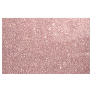 Girly rosa Rosen-Goldchic-Imitat-Glitzer-Muster Stoff
