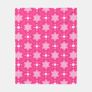 Girly rosa und weißes fleecedecke