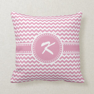 Girly rosa Zickzack Chic-Zickzack-Streifen Kissen