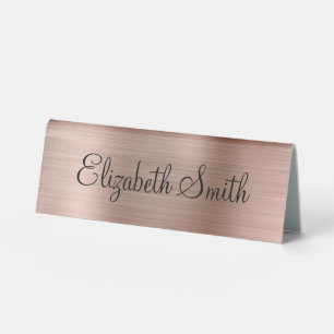 Girly Rose Gold Metallisch Tischaufsteller