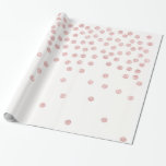girly RosengoldGlitter Confetti-Polkapunkte Geschenkpapier<br><div class="desc">Der Minimalistische, moderne und stilvolle Entwurf, der Imitat-RosengoldGlitter Confetti darstellt, punktiert. Dieser schöne und weibliche Druck, mit seinem einfachen dennoch atemberaubenden Effekt, ist für die zeitgenössischen jungen Frauen perfekt. Beeindrucken Sie mit einzigartigem und elegantem Geschenk oder gerade Leckerei sich.</div>