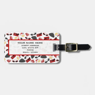 Girly roter Zusatz-Gepäckanhänger Gepäckanhänger