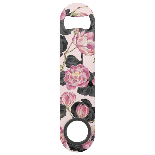 Girly rougissent les fleurs roses et noires (Devant)