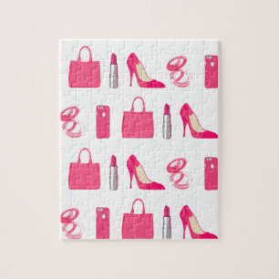 Girly Sacheentwurfspuzzlespiel