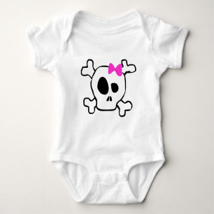 Girly Schädel Baby Strampler