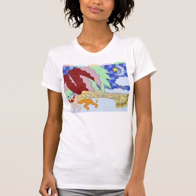 girly "Schönheits-Erholung " T-Shirt (Vorderseite)