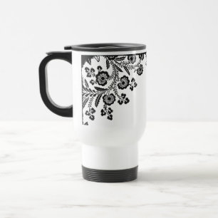 Girly Silhouette der Reisebecher