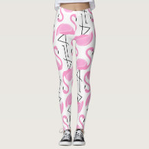 Girly Simple Modern Pink Flamingo Muster