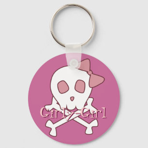 Girly Skull Keychain Schlüsselanhänger