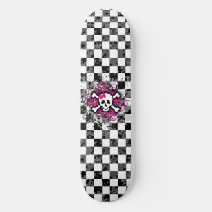 Girly Skull Skateboard