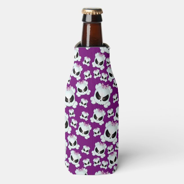 Girly Skullz Flaschenkühler (Flaschenvorderseite)