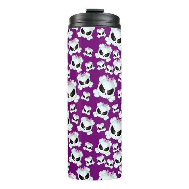 Girly Skullz Thermosbecher (Vorderseite)