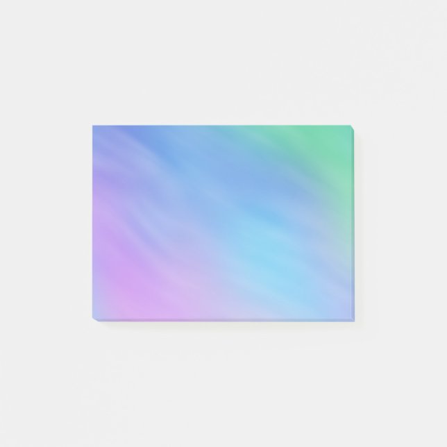 Girly Soft Rainbow Sky Post-it Klebezettel (Vorderseite)