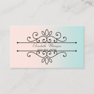 Girly Sophisticated Beruflich Vintag Visitenkarte