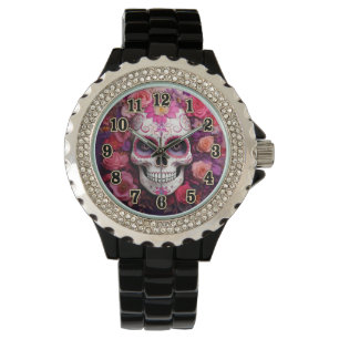 Girly Sugar Skull eWatch Armbanduhr