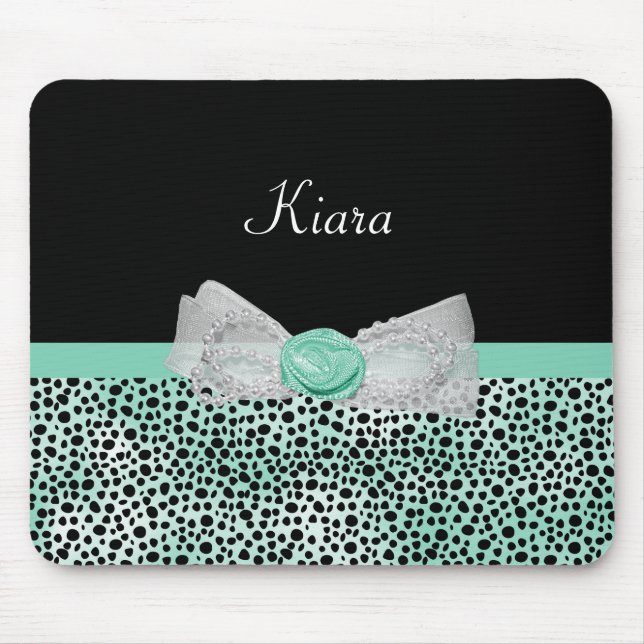Girly tadelloser Cheetah-Druck-niedlicher Mousepad (Vorne)