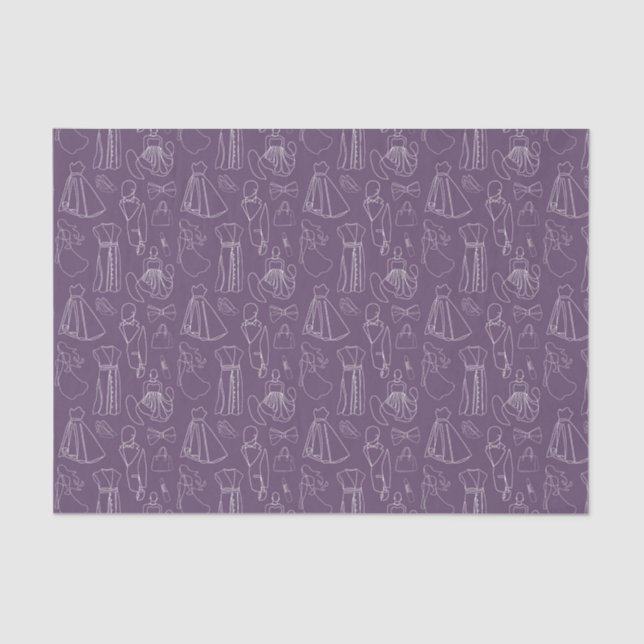Girly Things (Design 10 der Lila Serie) Seidenpapier (Vorderseite)