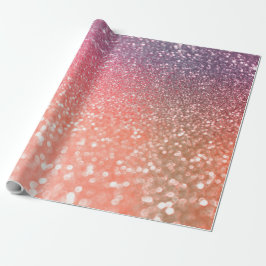 Girly Trend-Rosen-Gold erröten Glitzer Geschenkpapier