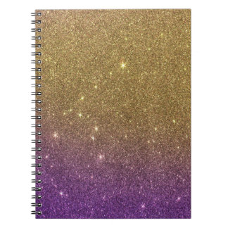 Girly Trendy Imitat-Steigungs-Glitzer Notizblock