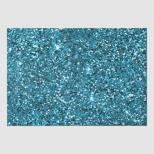 Girly Turquoise Glitzer Seidenpapier