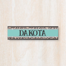 Girly Turquoise Leopard Diamant Custom Horst Stall