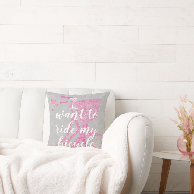 Girly Typografy Quotes, die ich gewollt habe, mit  Kissen (Liege)