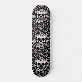 Girly Vintag Skull Skateboard