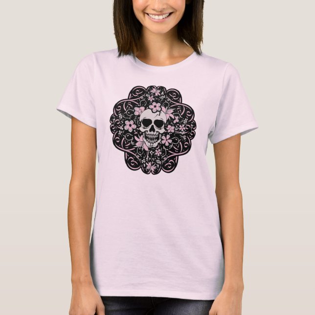 Girly Vintag Skull T-Shirt (Vorderseite)