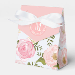 Girly Vintage rosa Rosen-mit Blumenpfingstrose Geschenkschachtel