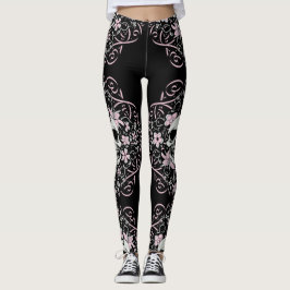 Girly Vintager Schädel Leggings