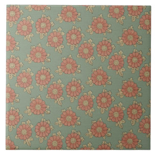 Girly Vintages japanisches Blumen Fliese
