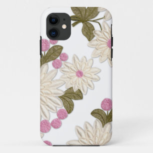 Girly weißer und rosa Gänseblümchen iPhone 5 Case-Mate iPhone Hülle