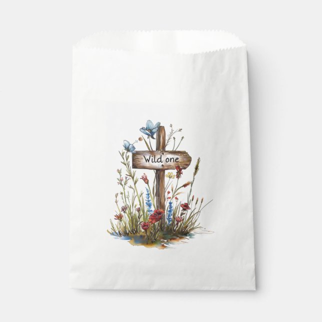 Girly Wild One Geschenktütchen (Vorderseite)