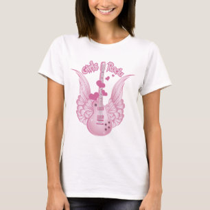 Girly Winged Guitar T-Shirt