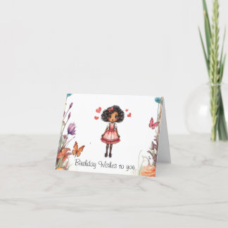 Girly Wish Geburtstagsgrüße Dankeskarte