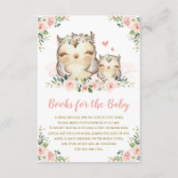 Girly Woodland Floral Owl Bringen Sie ein Buch für