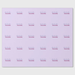 Girlyvibes Hashtag helllila rosa weibliche Vibes Geschenkpapier