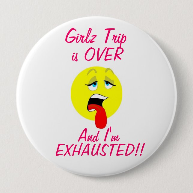 Girlz Reise ist über Knopf Button (Vorderseite)