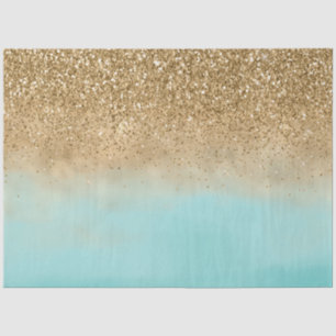 Giro Aqua Watercolor Gold Glitzer Seidenpapier