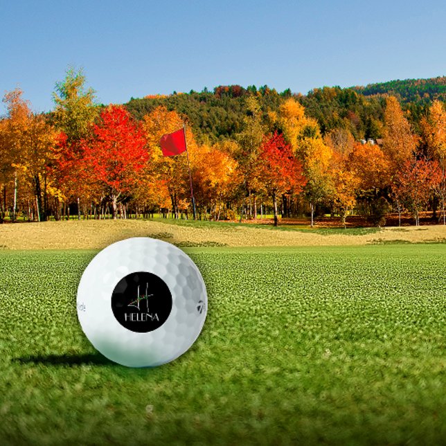 Giro boho Wasserfarbe Erstschwarz Golfball (Von Creator hochgeladen)