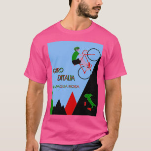 Giro D Italia Radrennen Werbung drucken T-Shirt