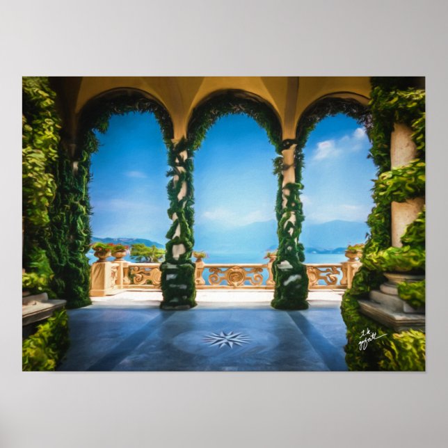 Giro del Malcantone Kunst, Dichtung und Musik Foto Poster (Vorne)
