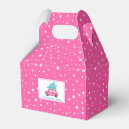 Giro Hot Pink Snowflakes Vintage Car Weihnachten Geschenkschachtel