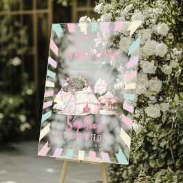 Giro Pastel Colour Carnival Circus Kindergeburtsta Acrylschild