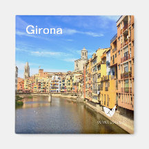 Girona Kühlschrankmagnet von Velvet Escape