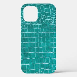 Girona Peacock Blue Imitats Krokodile Leder Case-Mate iPhone Hülle