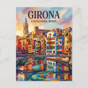 Girona Spanien Postkarte