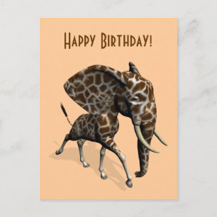 Girphant oder Eleffe Postkarte