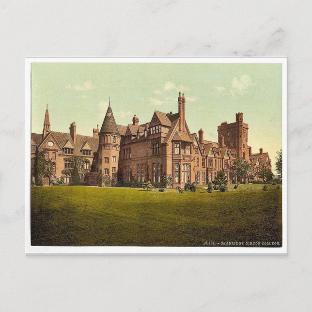 Girton Uni, Cambridge, England, Vintag Fotoch Postkarte (Vorderseite)