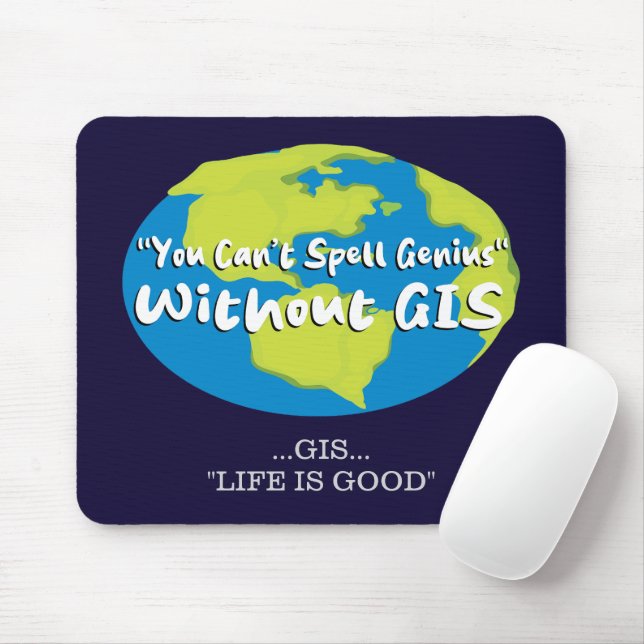 GIS, Geospatial-Mauspad Mousepad (Mit Mouse)
